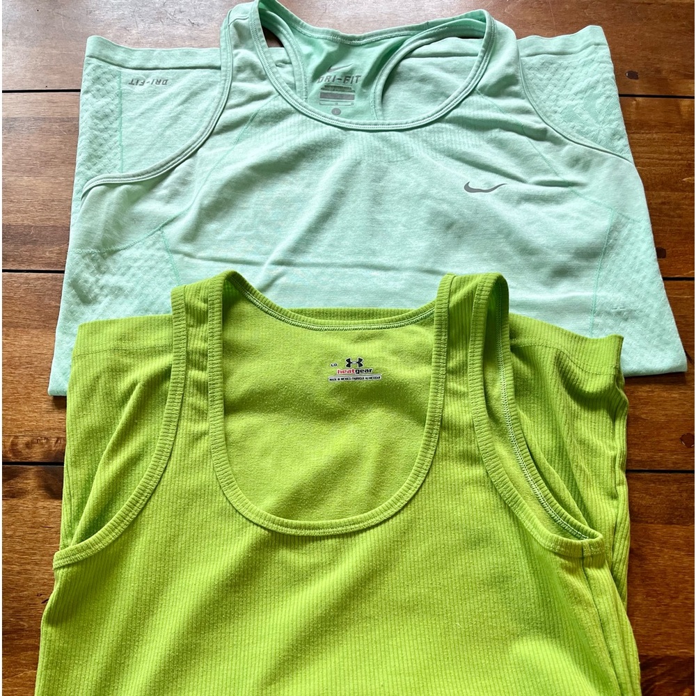 2 Tanks Under Armour/Nike, Size Large